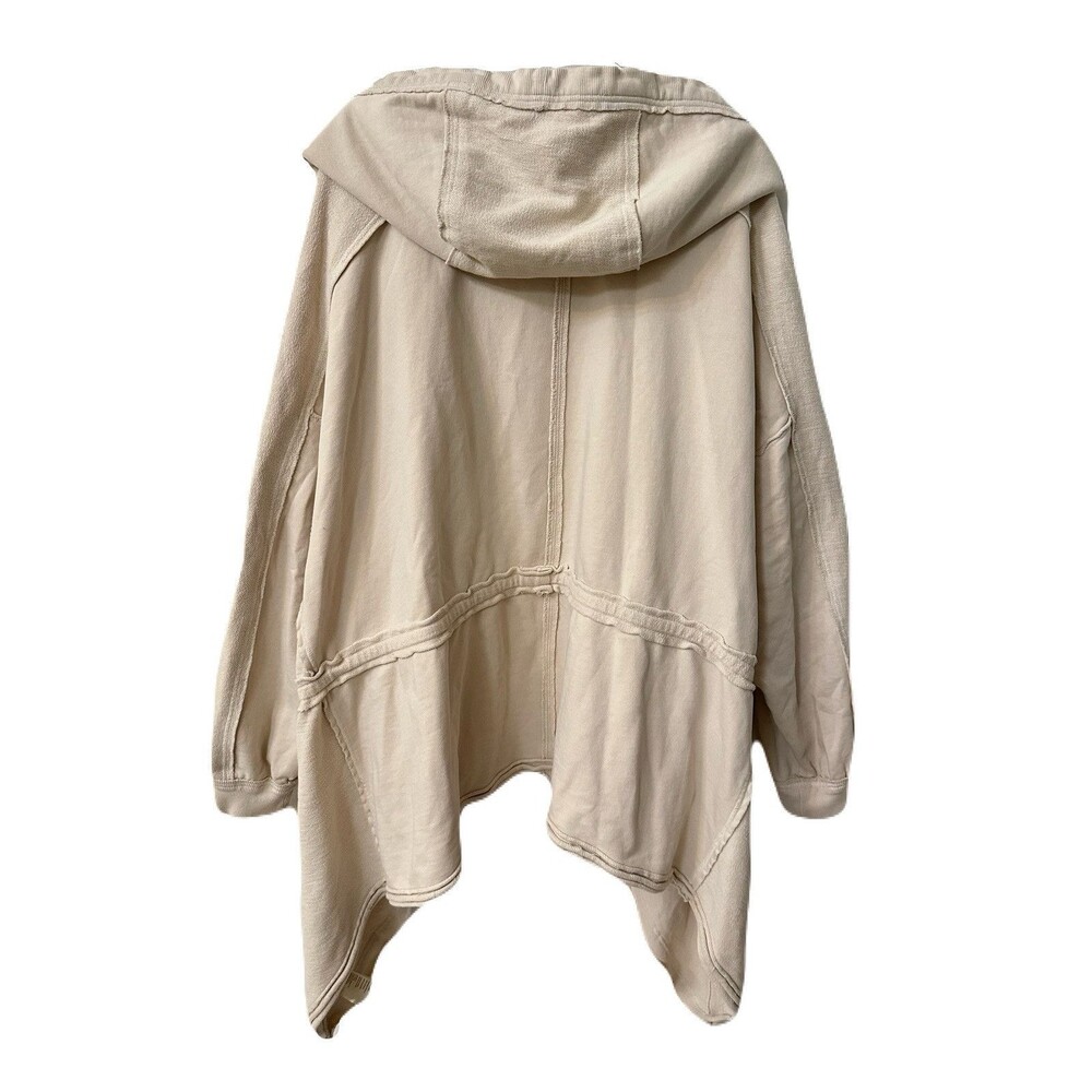 We The Free Womens Size Medium Drapey Oversized Oyster Beige Emilia Cardigan - Picture 6 of 9